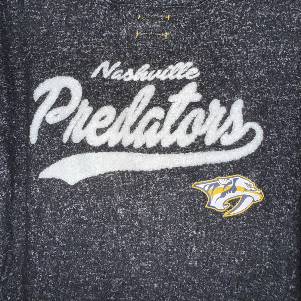 NHL Nashville Predators Hoodie Women's XL Gray Lightweight Pullover SOFT